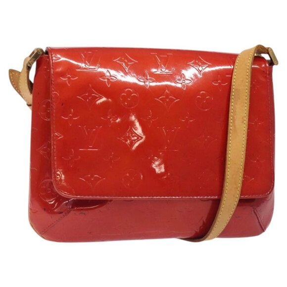 LOUIS VUITTON Monogram Vernis Thompson Street Bag Red - Picture 1 of 15